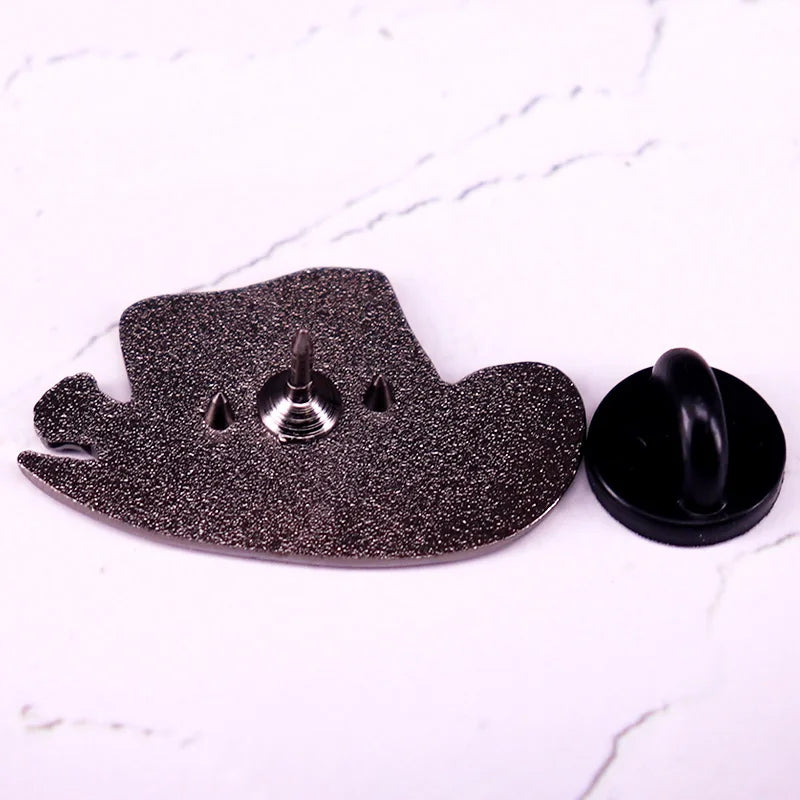 Cowboy Hat Enamel Pin Jewelry Backpack Decorate Gift