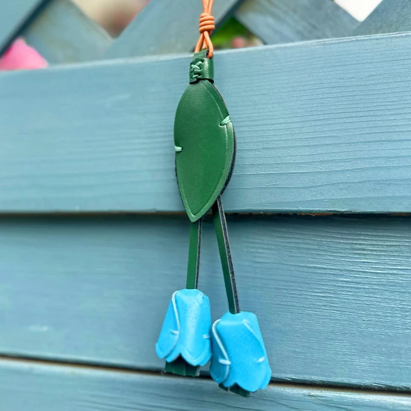 “She Blooms” Tulip Keychain