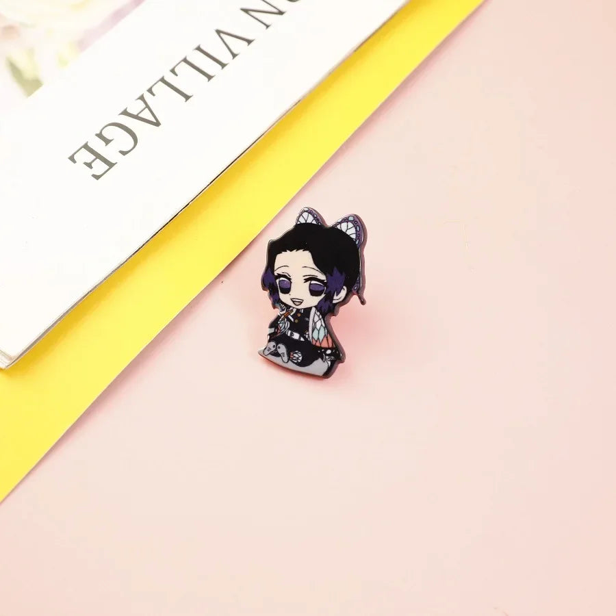 Demon Slayer Backpack & Clothes Pins – Anime Jewelry Gift