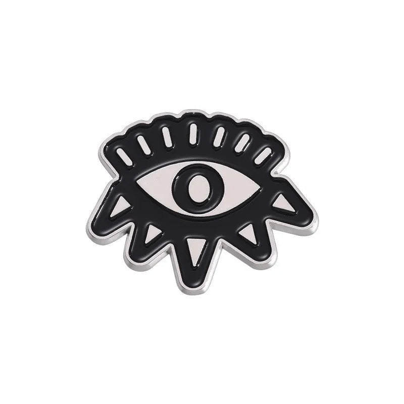 Mystic Crow Enamel Pin – Tarot & Magic Ball Design