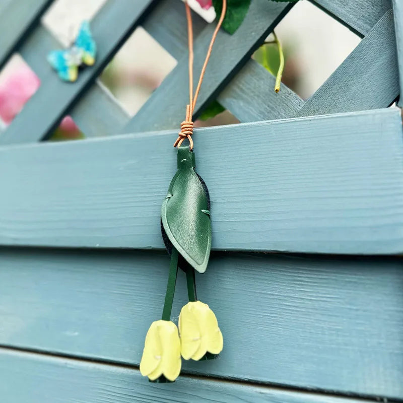 “She Blooms” Tulip Keychain