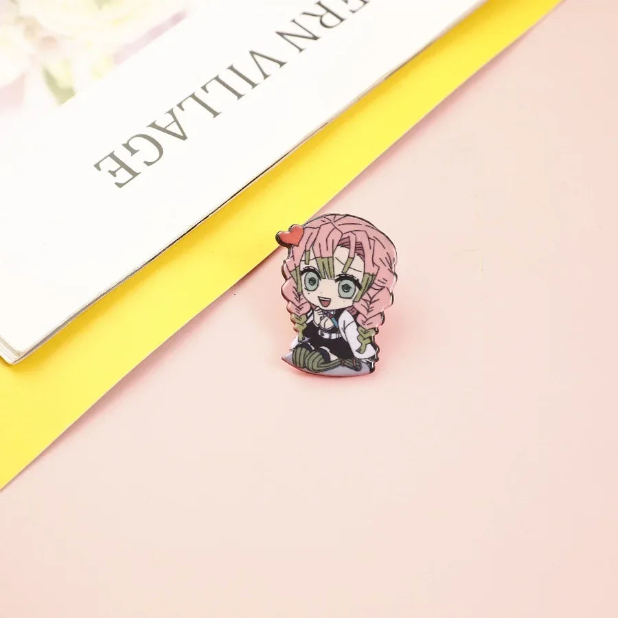 Demon Slayer Backpack & Clothes Pins – Anime Jewelry Gift