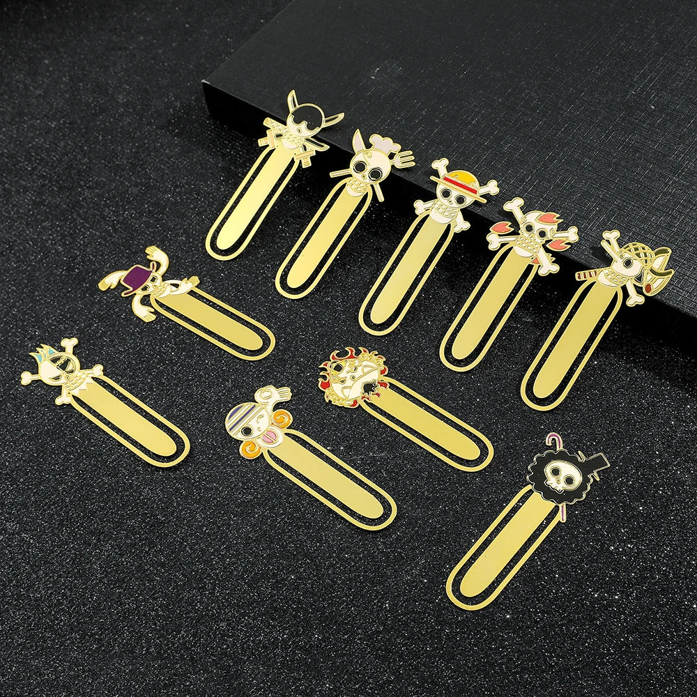 One Piece Metal Bookmarks – Anime Collectible Gift for Fans & Book Lovers