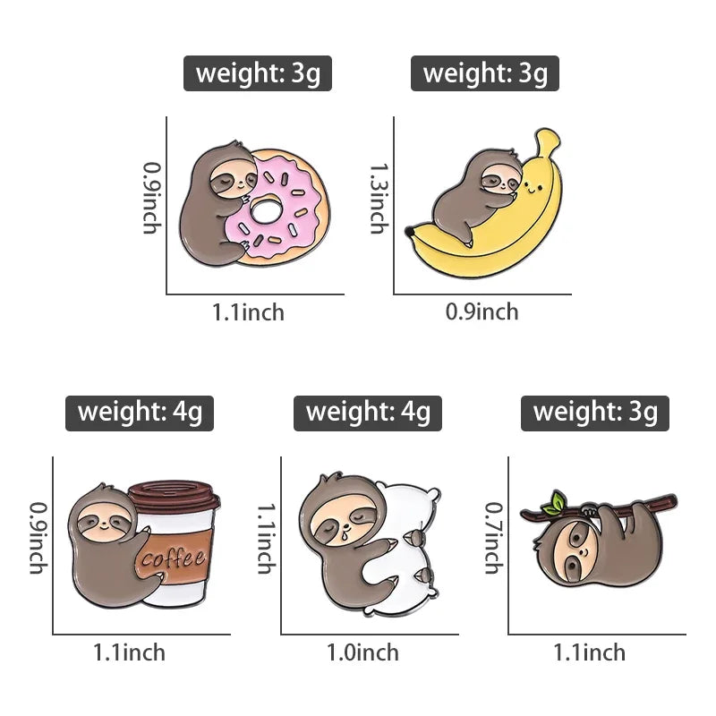 Kawaii Animal Brooch – Cute Enamel Pin Series