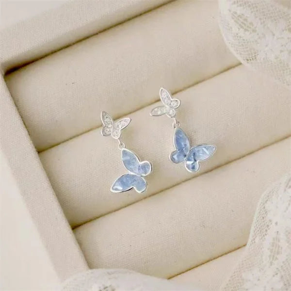 Adjustable Butterfly Crystal Jewelry Set