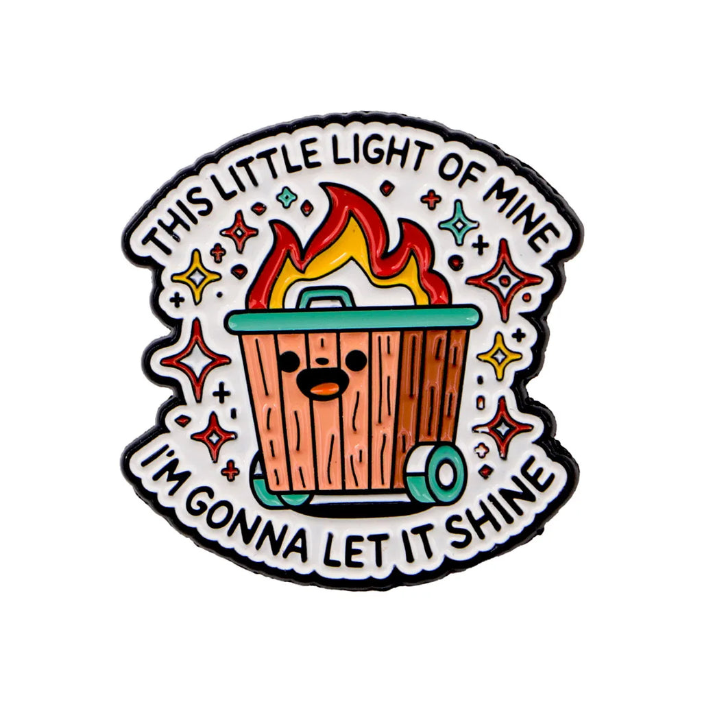 Funny Cat Enamel Pin – Quote Badge Gift