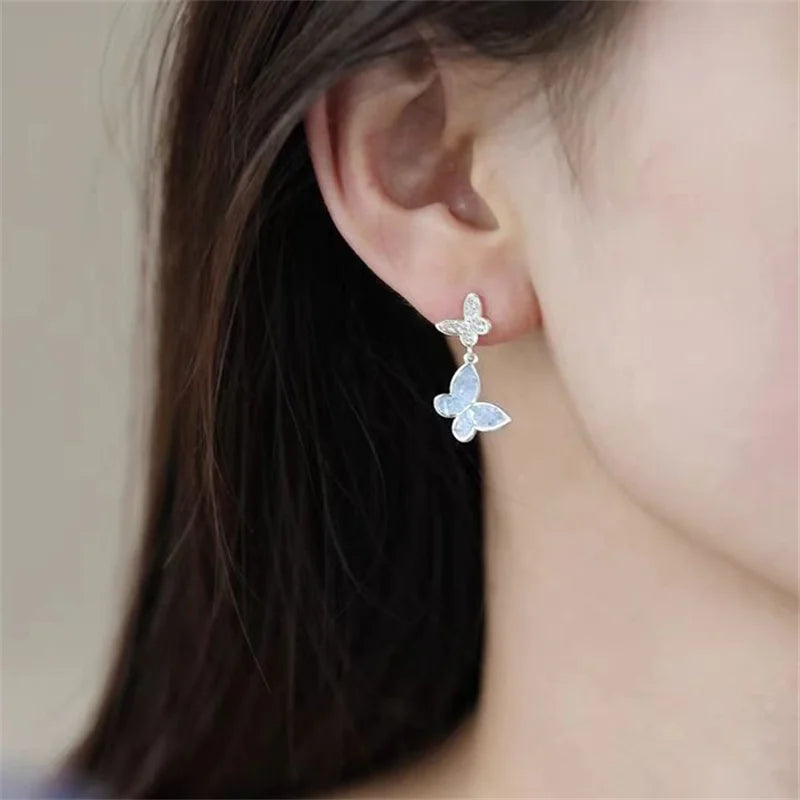 Adjustable Butterfly Crystal Jewelry Set