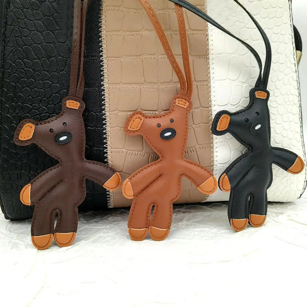 Korean Style Bear Charm – Unisex Bag Accessory