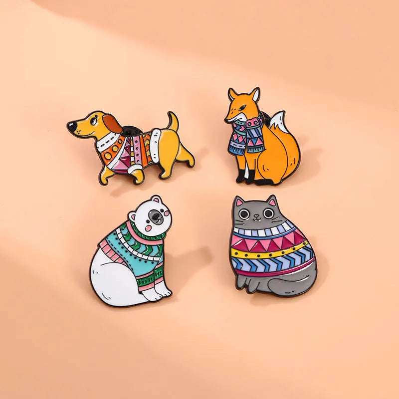 Frog, Rabbit & Duck Pins – Cute Animal Badges