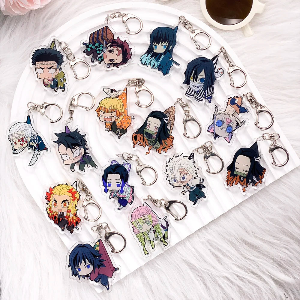 Demon Slayer Anime Keychain – Acrylic Character Bag Charm