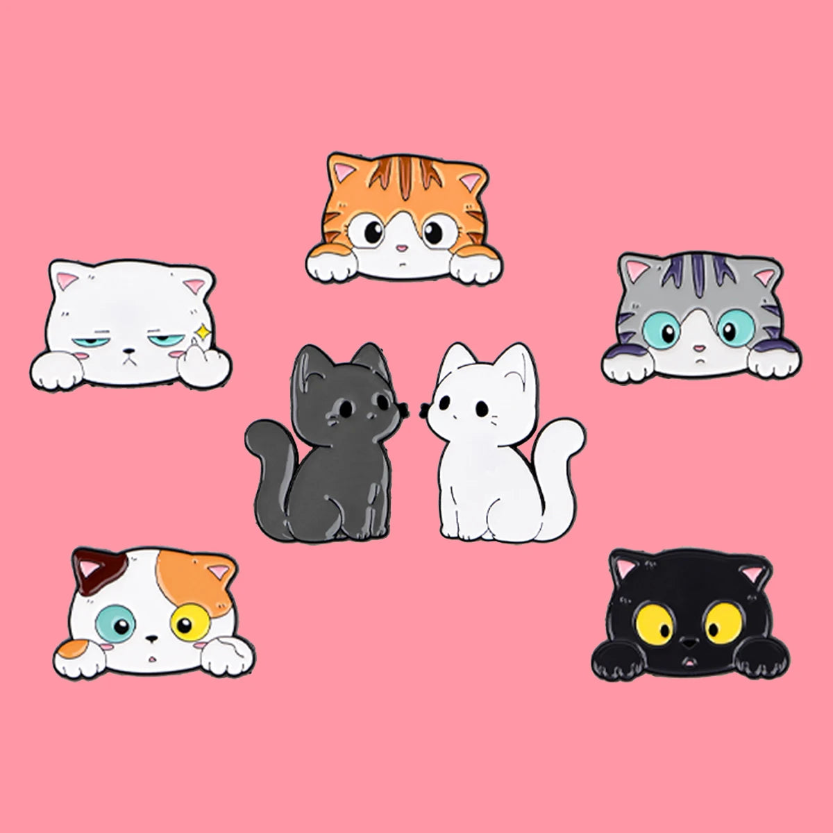 Cat Lover Enamel Pin – Fun Gift Jewelry