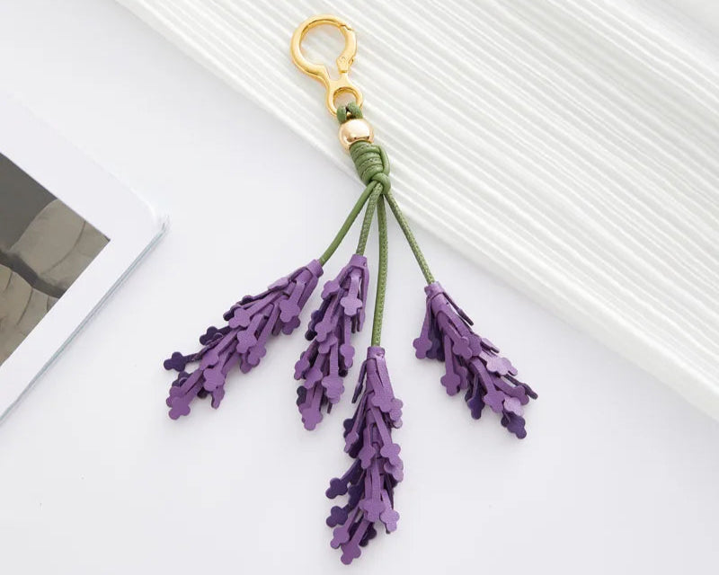 White Badminton Keychain – Luxury Bag Accessory