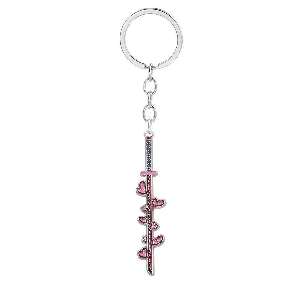 Demon Slayer Sword Keychains – Mini Japanese Katana Collection Anime Souvenir Gifts