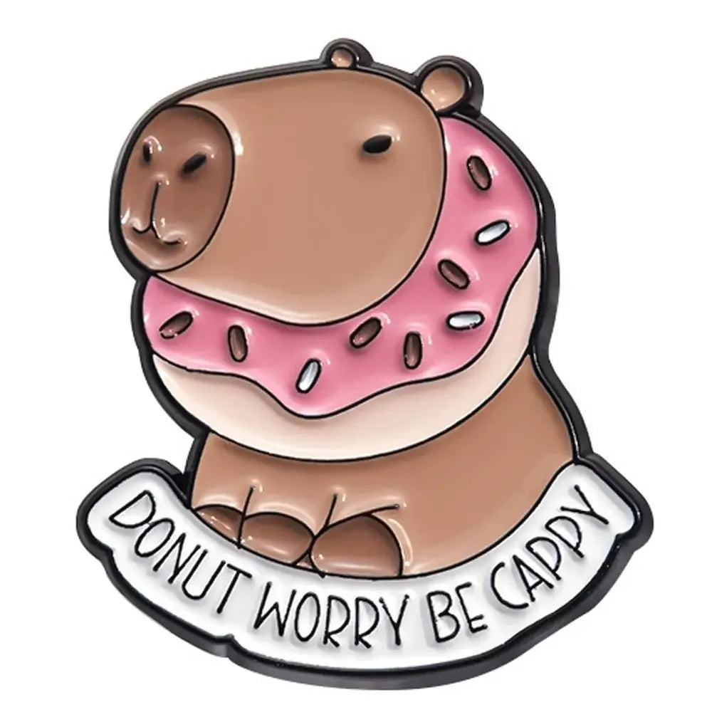 Capybara & Dolphin Brooch – Cute Bag Charm