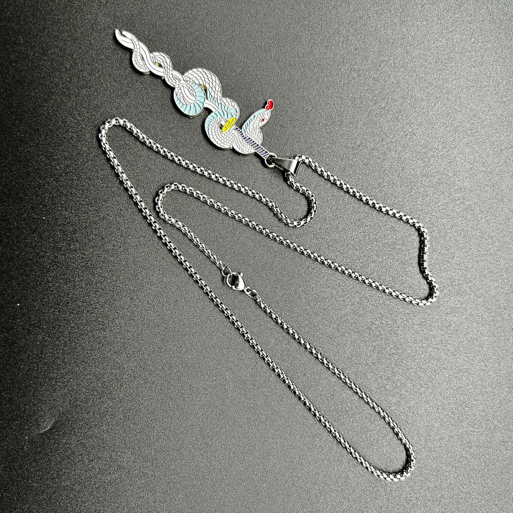 Demon Slayer Necklace – Kimetsu no Yaiba Enamel Pendant Choker Cosplay Jewelry