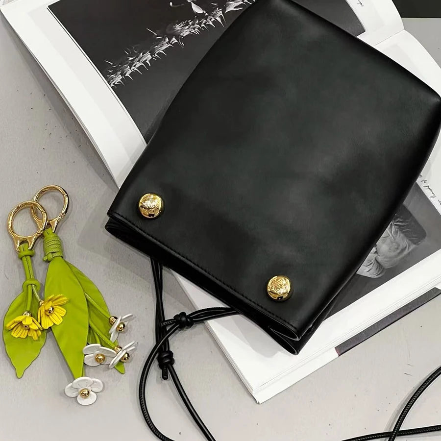 Raspberry & Blackberry Charm – Leather Bag Accessory