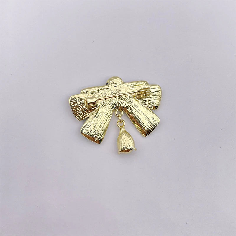 Blue Enamel Butterfly Brooch