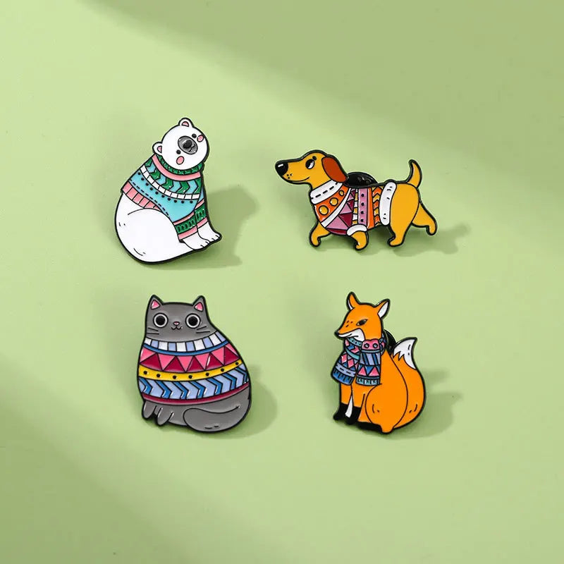 Frog, Rabbit & Duck Pins – Cute Animal Badges