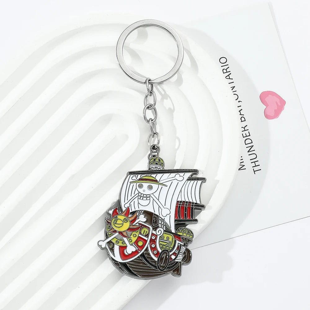 One Piece Luffy Pirate Keychain – Anime Metal Pendant Bag Charm Gift for Fans