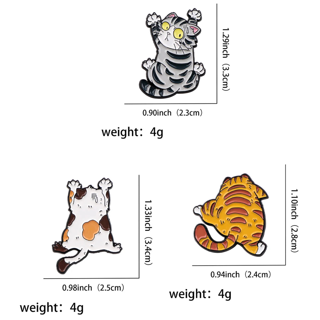 Kawaii Cat Enamel Pin – Cute Animal Brooch