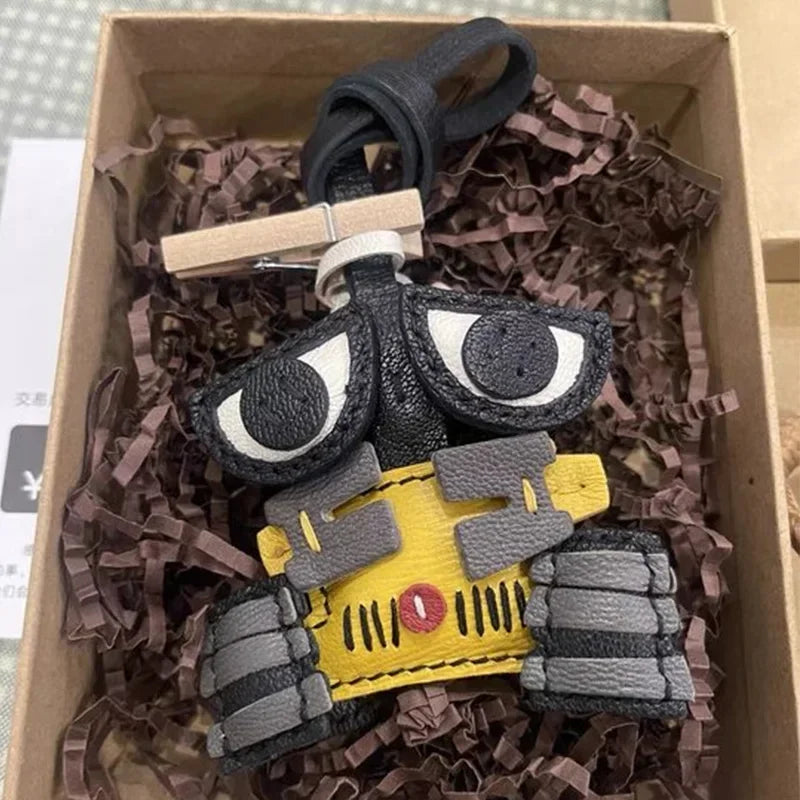 Exquisite Leather Bag Charm – Scarecrow Design