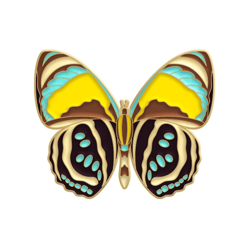 Colorful Butterfly Enamel Pin – Cute Insect Brooch