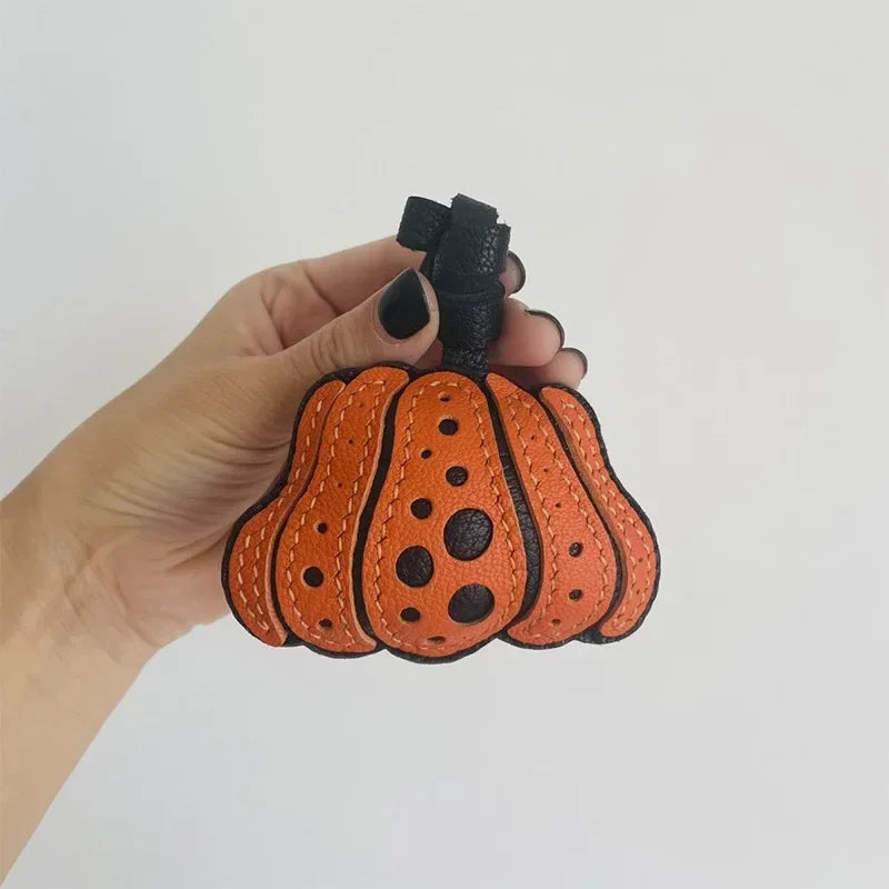 Exquisite Leather Bag Charm – Scarecrow Design
