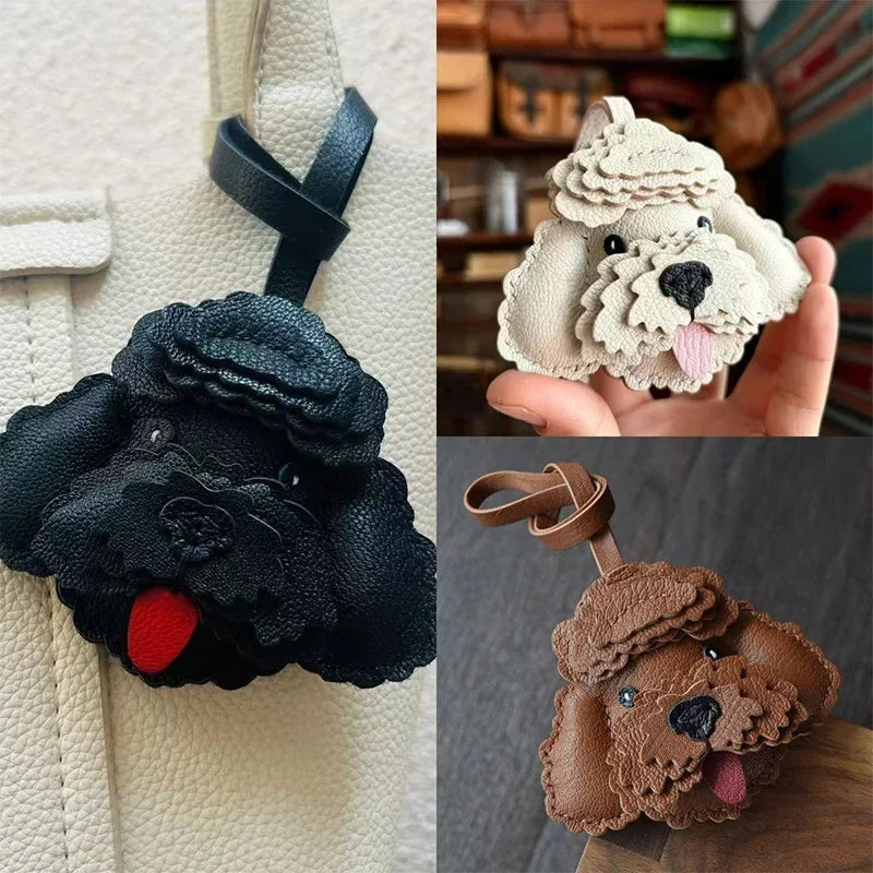 Exquisite Leather Bag Charm – Scarecrow Design