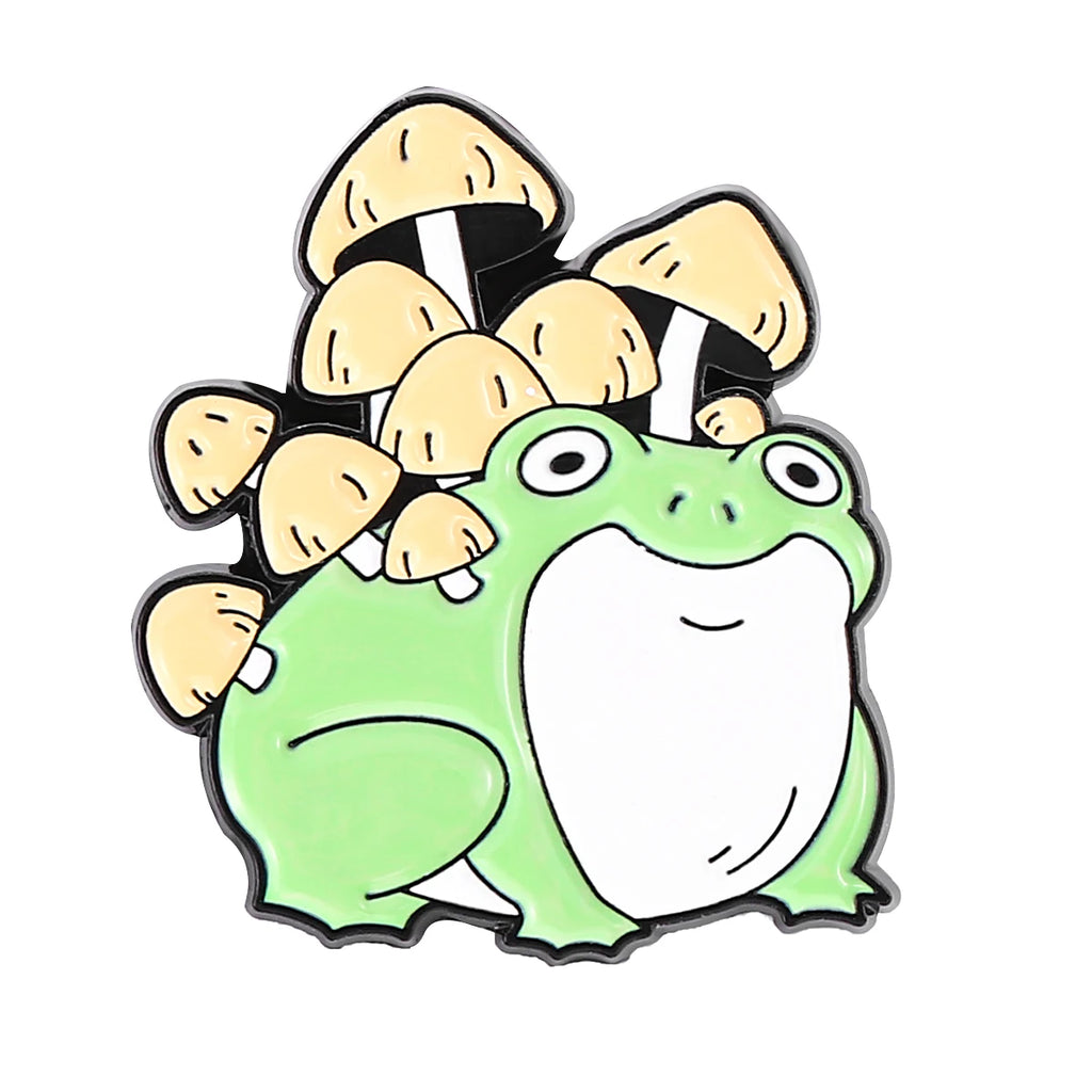 Nature-Inspired Enamel Pins – Hedgehog, Cat & Frog