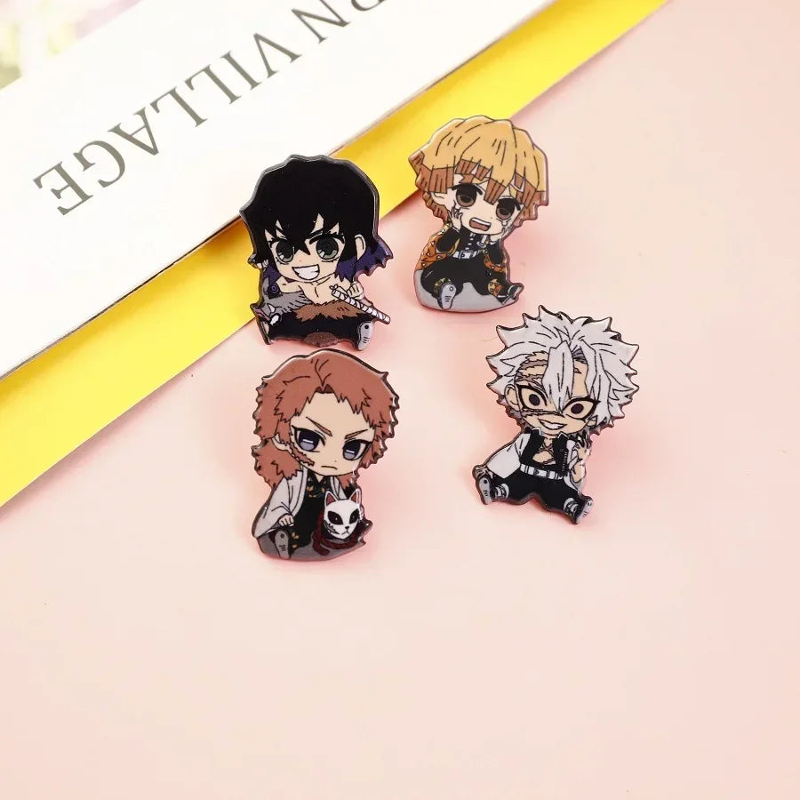 Demon Slayer Backpack & Clothes Pins – Anime Jewelry Gift
