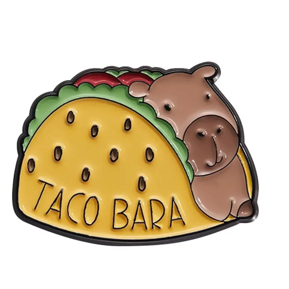 Capybara & Dolphin Brooch – Cute Bag Charm