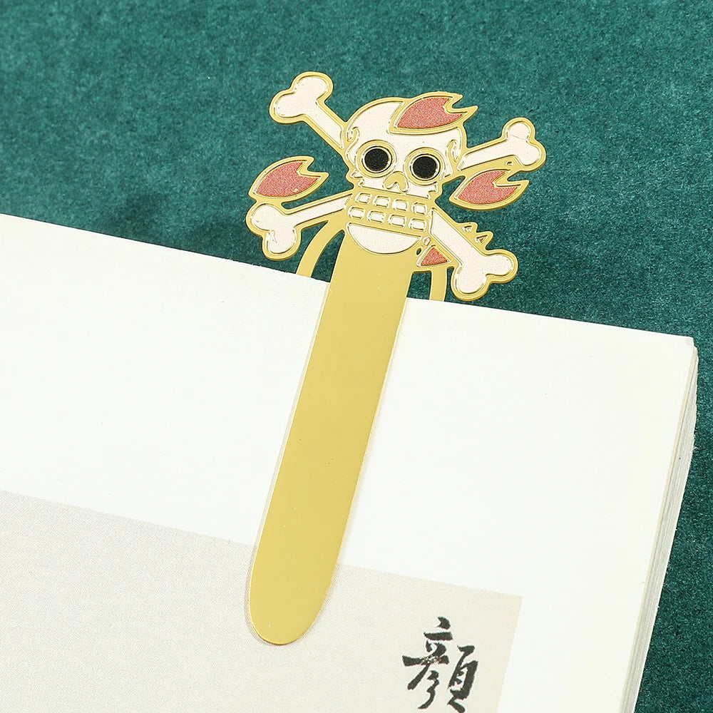 One Piece Metal Bookmarks – Anime Collectible Gift for Fans & Book Lovers