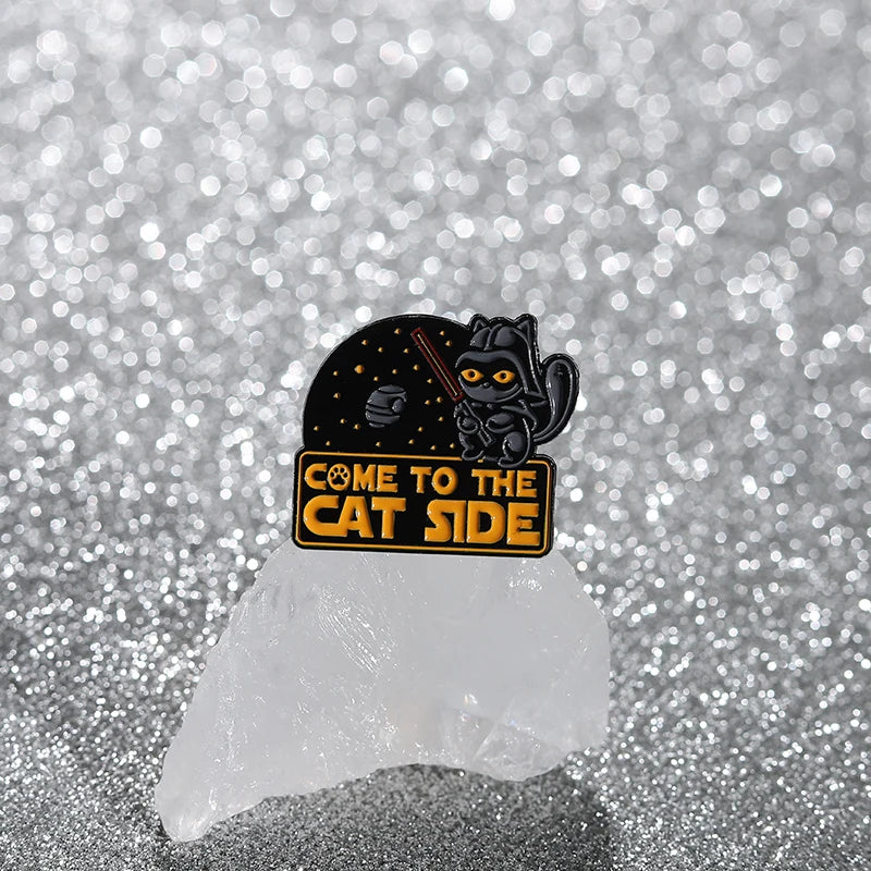 Cute Animal Enamel Pin Set (3–5pcs) – Cat & Capybara Brooches