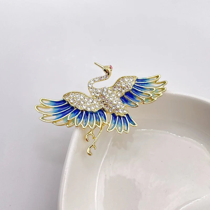 Flying Bird Brooch Pin