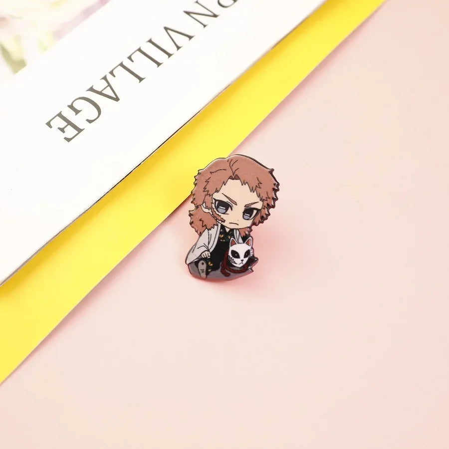 Demon Slayer Backpack & Clothes Pins – Anime Jewelry Gift
