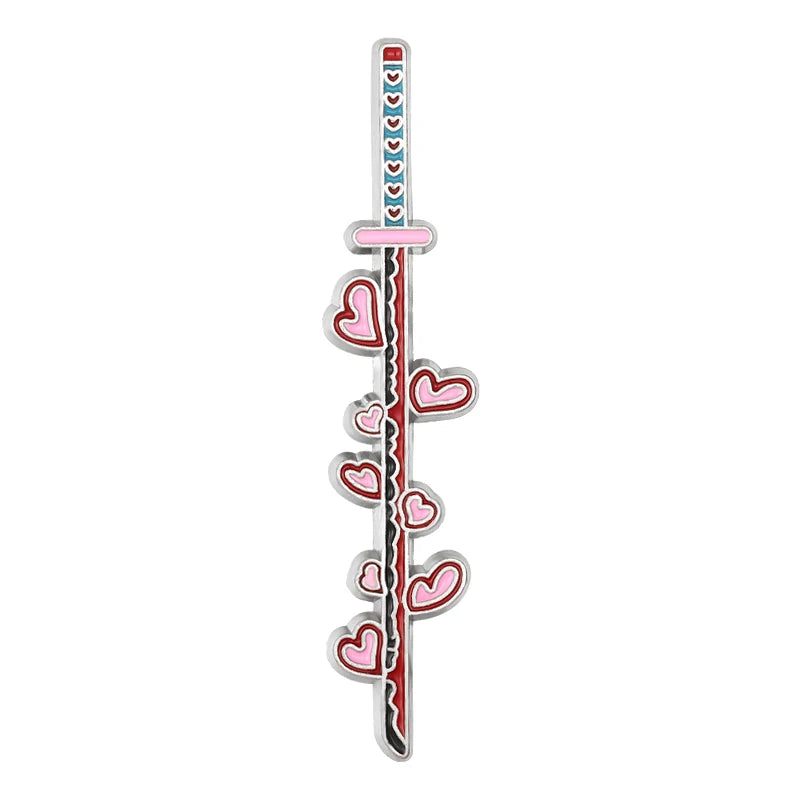 Demon Slayer Weapon Enamel Pins – Anime Sword Metal Brooch Badge