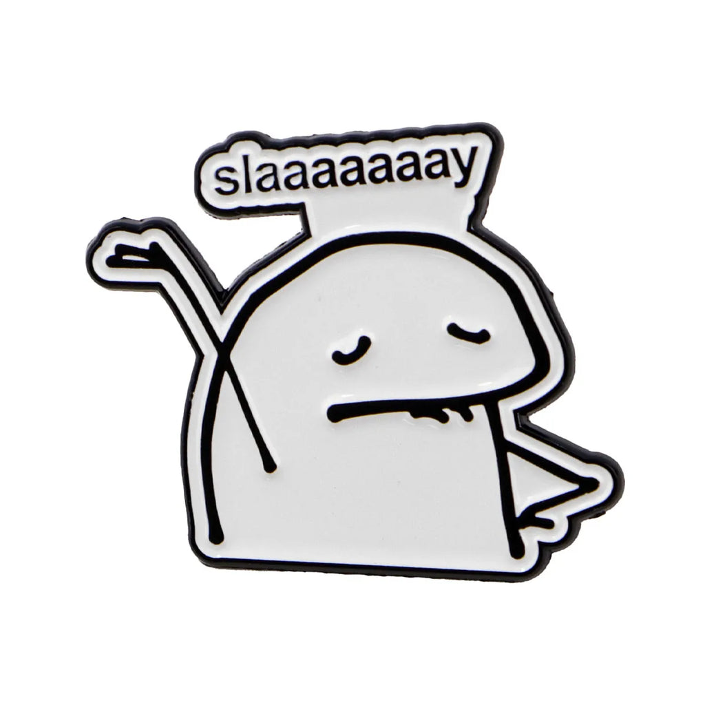 Funny Cat Enamel Pin – Quote Badge Gift