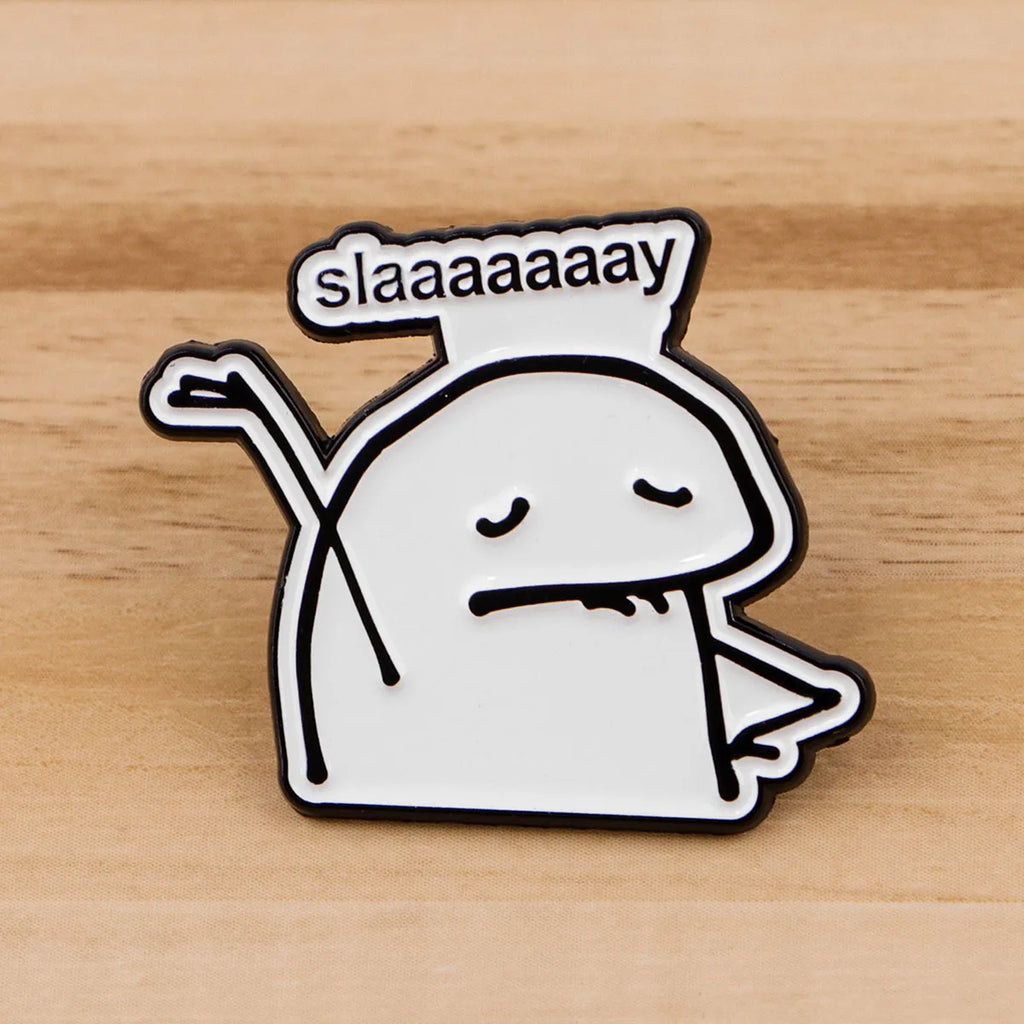 Funny Cat Enamel Pin – Quote Badge Gift