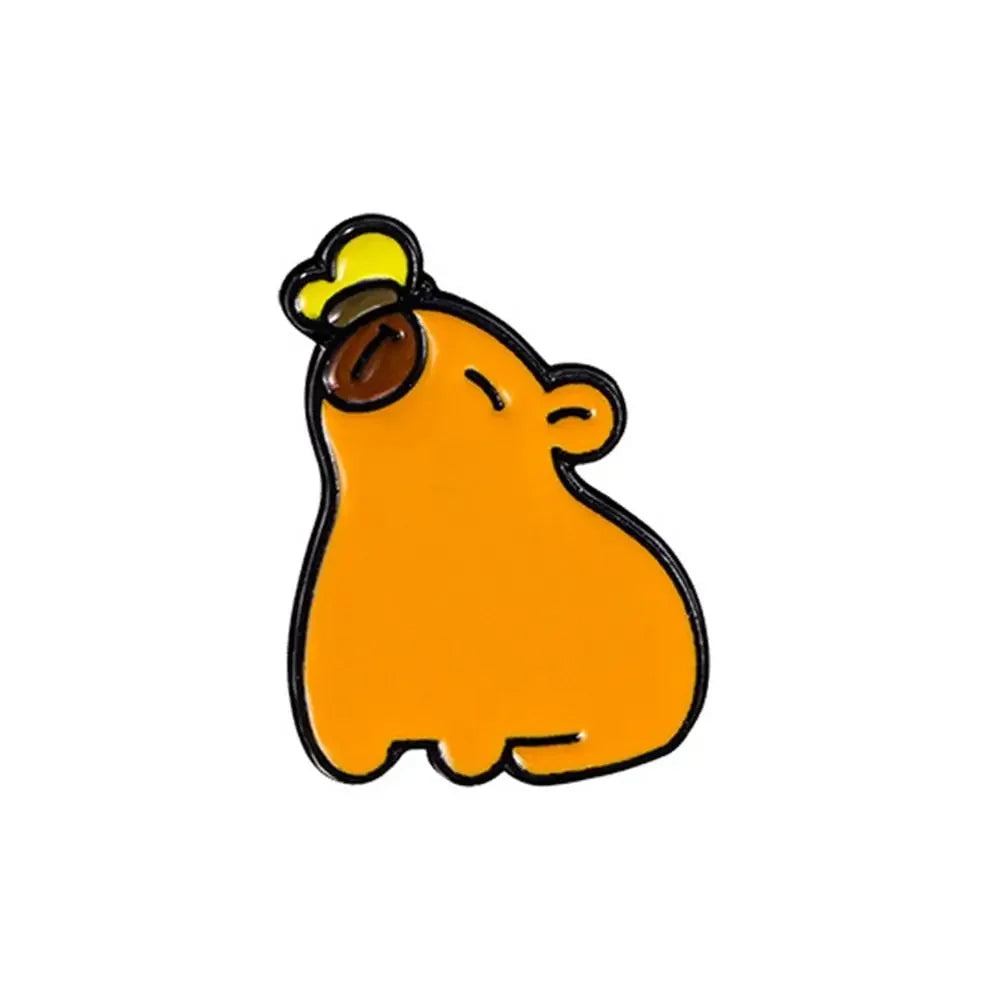 Capybara & Dolphin Brooch – Cute Bag Charm