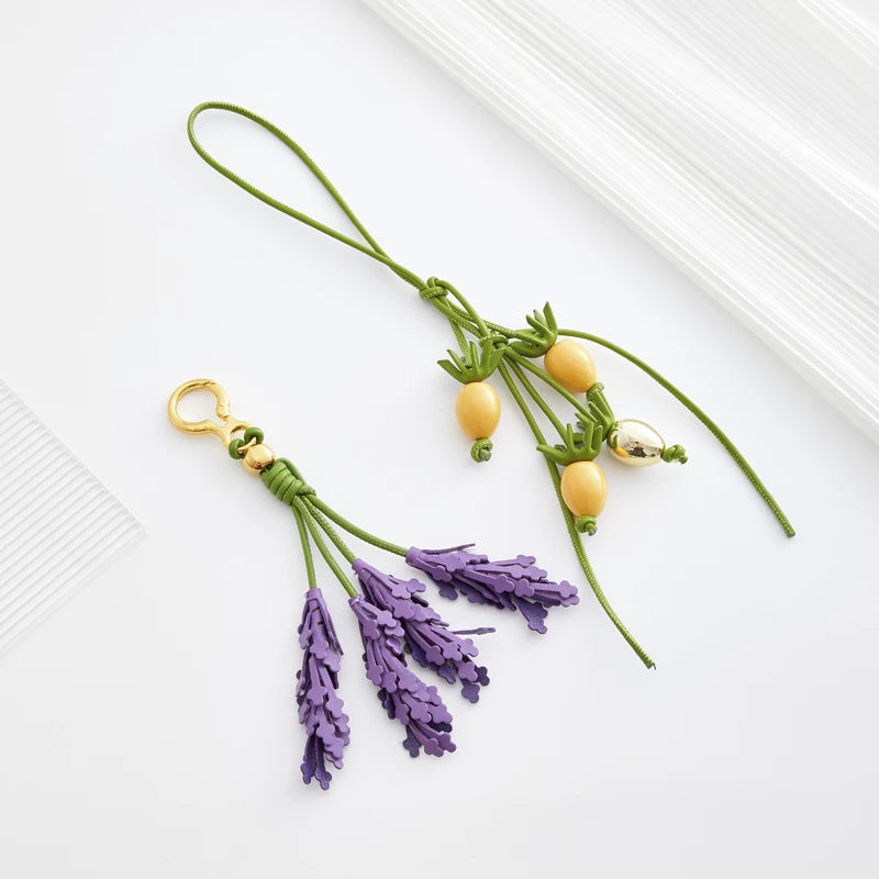 Empower in Lavender – Leather Bag Charm