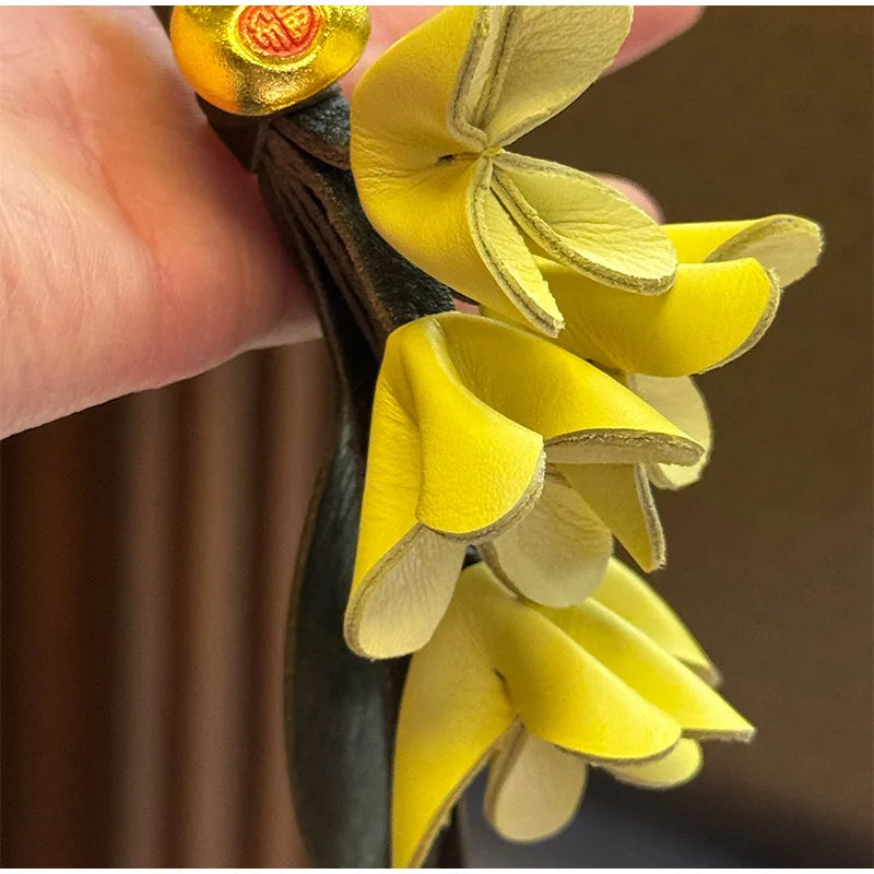 “She Blooms” Tulip Keychain