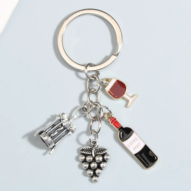 Cute Beer Cup Keychain – Enamel Key Ring for Handbags & Cars