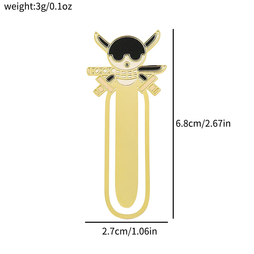 One Piece Metal Bookmarks – Anime Collectible Gift for Fans & Book Lovers