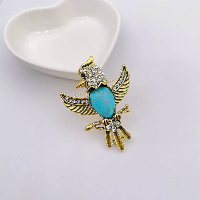 Flying Bird Brooch Pin