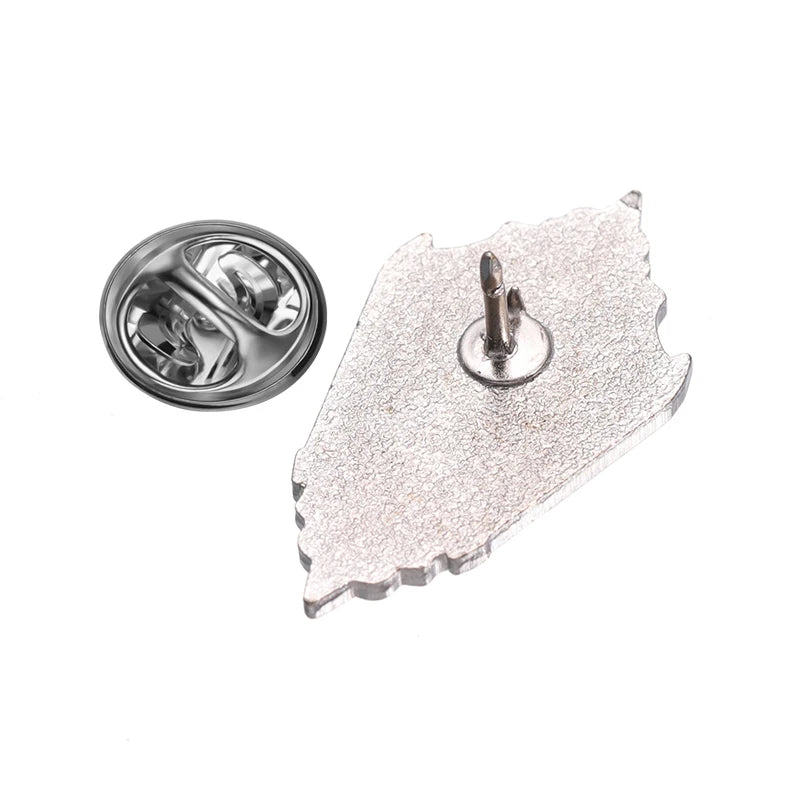 Black Lantern Pin – Gothic Enamel Brooch for Halloween & Everyday Style
