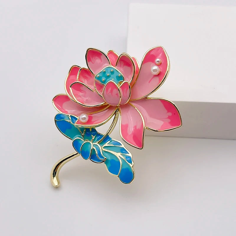 Sparkling Peony Brooch Jewelry