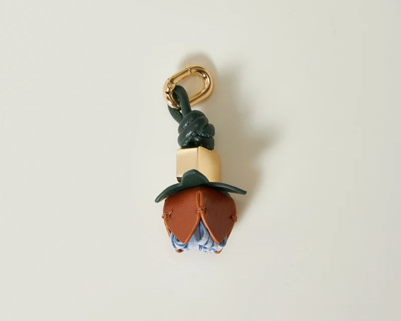 High-Grade Leather Flower Ball Tassel – Bag & Car Pendant