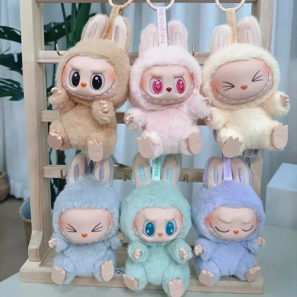 cute LABUBU monter keychain blind box