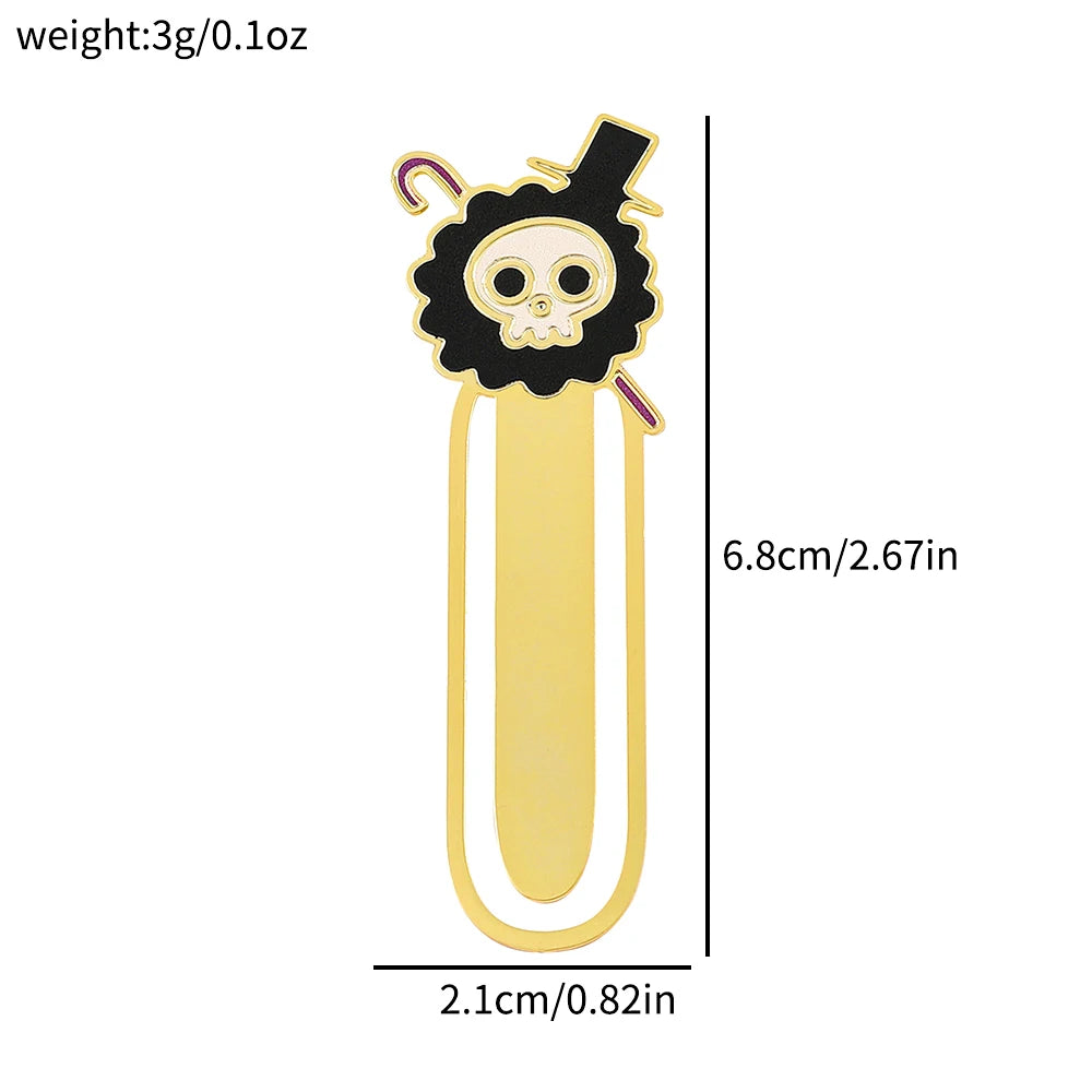 One Piece Metal Bookmarks – Anime Collectible Gift for Fans & Book Lovers