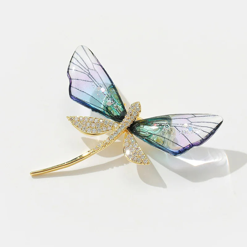 Vintage Dragonfly Brooch – Elegant Insect Pin for Women
